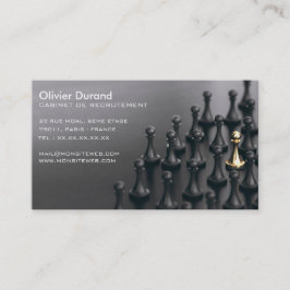 Carte de visite pour un cabinet de recrutement, visitkort