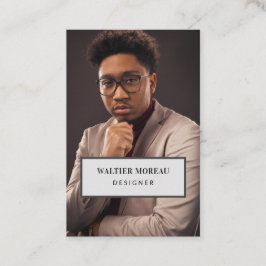 Carte de visite professionnelle avec photo visitkort