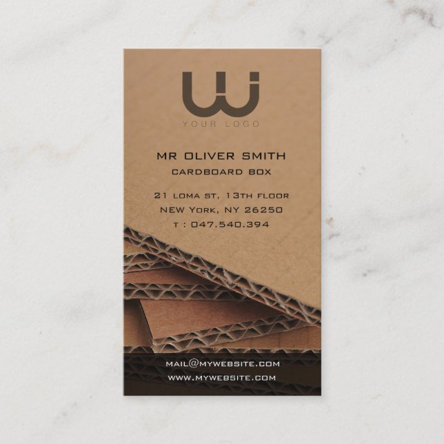 Carte de visite professionnelle, fond carton visitkort (Framsida)