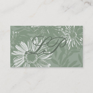 Carte de visite Retro Flowers Visitkort