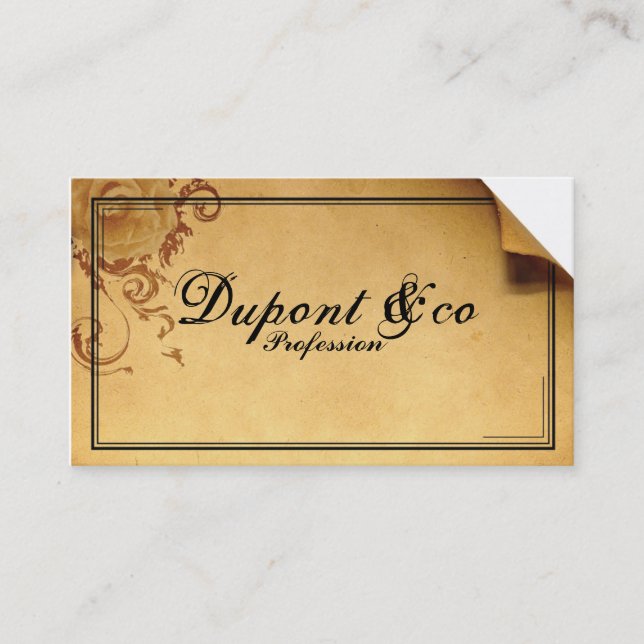 Carte de visite retro - Retro Business card Visitkort (Framsida)