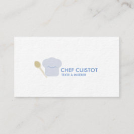 Carte de visite sur le thème de la cuisine visitkort