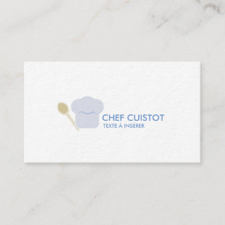 Carte de visite sur le thème de la cuisine visitkort