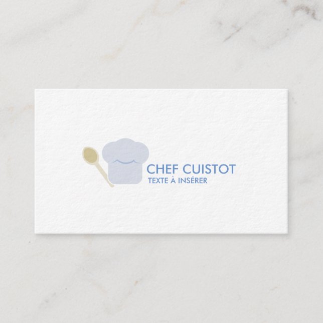 Carte de visite sur le thème de la cuisine visitkort (Framsida)