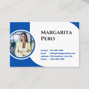 Carte de visite visitkort