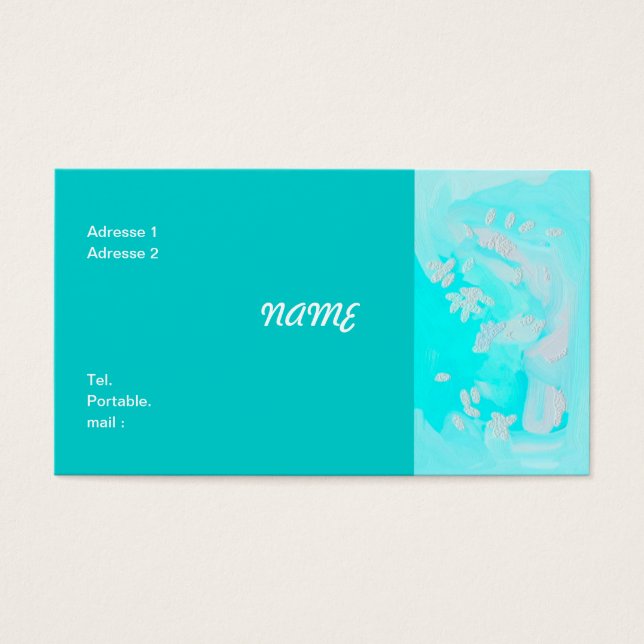 CARTE DE VISTE VISITKORT (Framsidan)