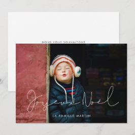 Carte de voeu-fotominimaliste Joyeux Noël Julkort