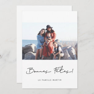 Carte de voeu-fotot Bonnes fêtes à personnaliser Julkort