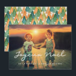 Carte de voeu-fotot Joyeux Noël personnalisable Julkort<br><div class="desc">Un stil simple et élégant pour cette série de cartes de voeu en français personnalisables avec votre photer.</div>