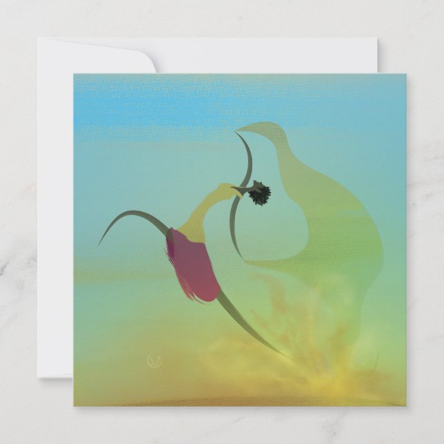 Carte de voeu "Vis sans t'oublier" (Framsida)