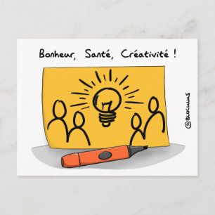 Carte de voeux ’Créativité’ Vykort