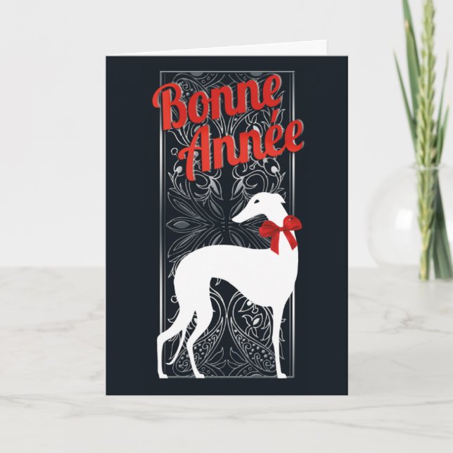 Carte de voeux Greyhounden fête Helgkort (Framsida)