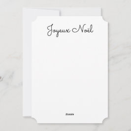 Carte de voeux JOYEUX NOEL Julkort