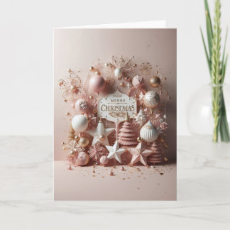 Carte de Vœux Noël - “Un Noël scintillant“ Kort