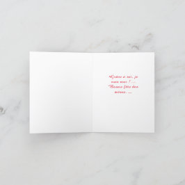 Carte de vœux pliées kort