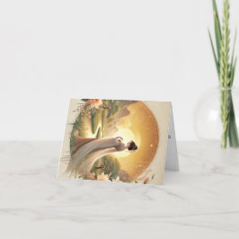 Carte de vœux prénom féminin chinois Liu. Helgkort