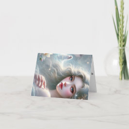 Carte de vœux prénom féminin chinois Tang. Helgkort