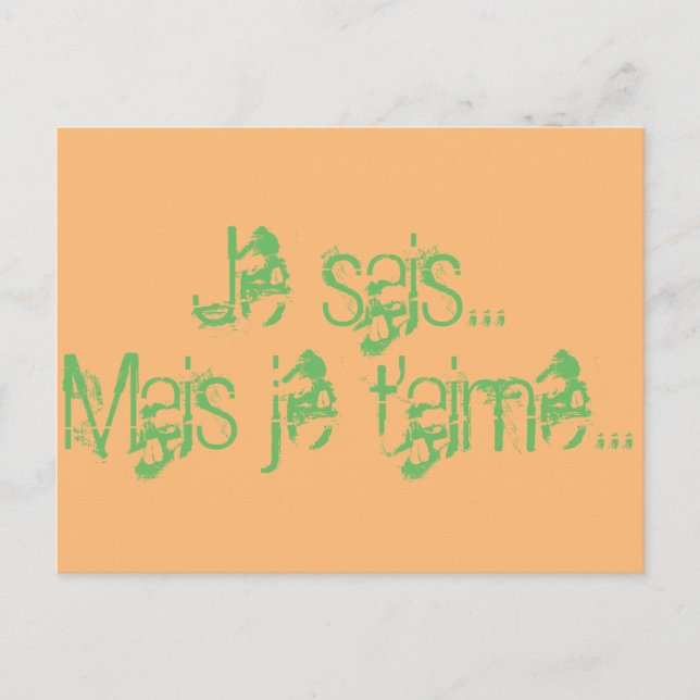 Carte de voeux vykort (Framsida)