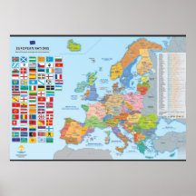 Carte des Nations d'Europe (flerspråkighet)
