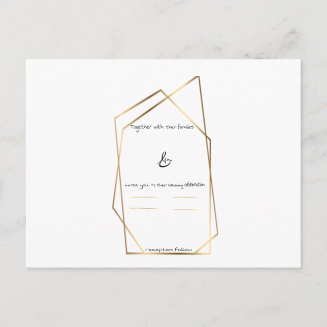 Carte d'inbjudan inbjudan vykort (Framsida)