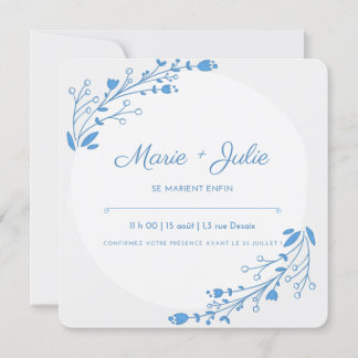 carte d'inbjudan pour mariage , fiançailles inbjudningar