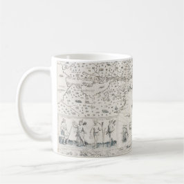 Carte Française Canada (Québec) par Chamblank 1612 Kaffemugg