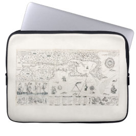 Carte Française Canada (Québec) par Chamblank 1612 Laptop Fodral