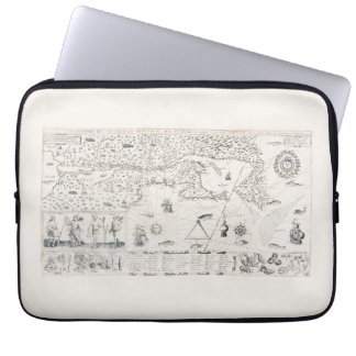 Carte Française Canada (Québec) par Chamblank 1612 Laptop Fodral