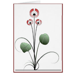 Carte Ikebana Hälsningskort