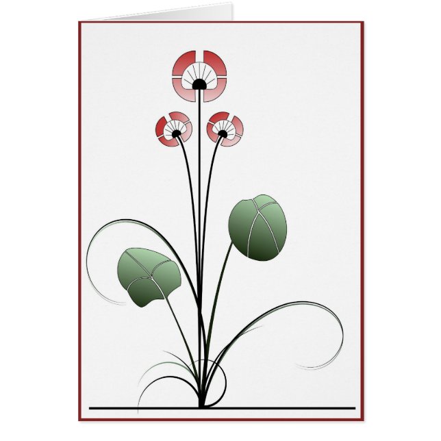 Carte Ikebana Hälsningskort (Framsidan)