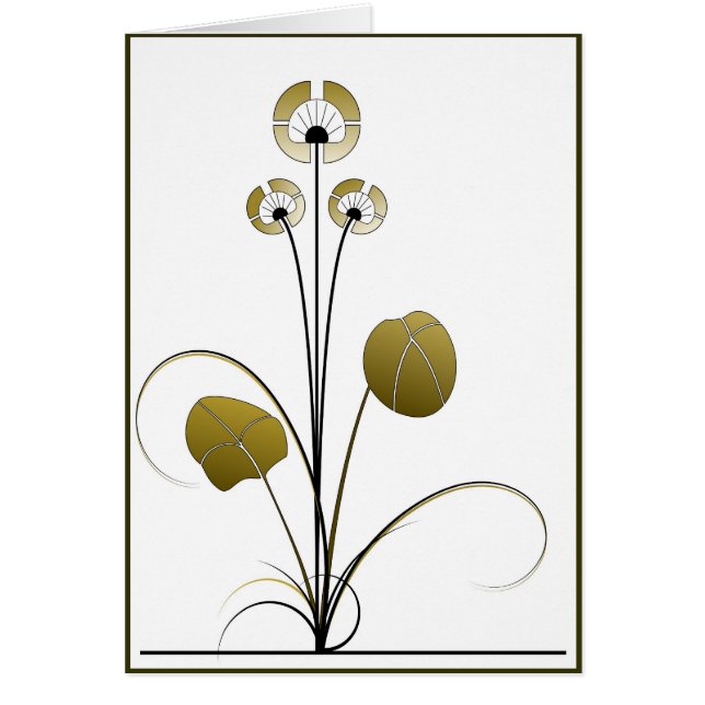 Carte Ikebana Hälsningskort (Framsidan)