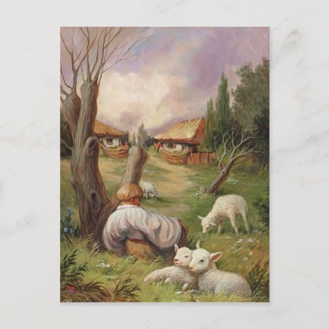 Carte illusion ferme vykort (Framsida)