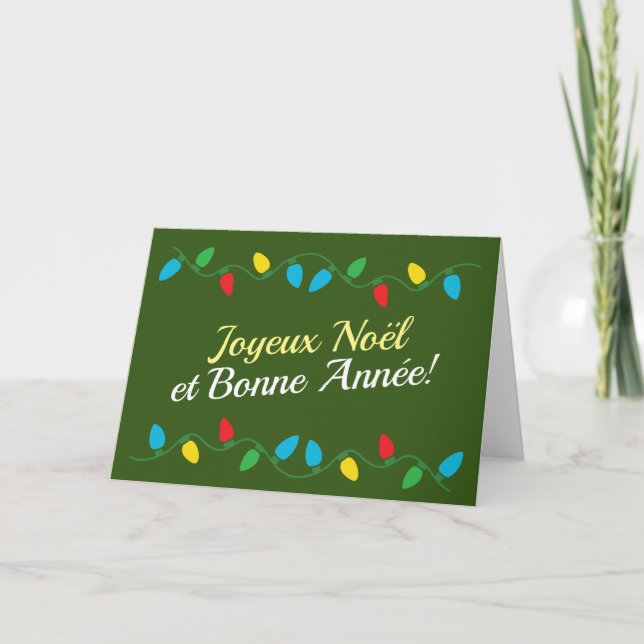  Carte Joyeux Noël et Bonne Année  Kort (Framsida)