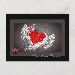 carte kärlek saint valentin vykort
