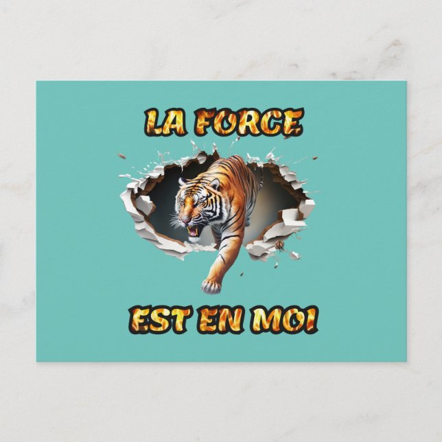 Carte La Force est en moi Vykort (Framsida)