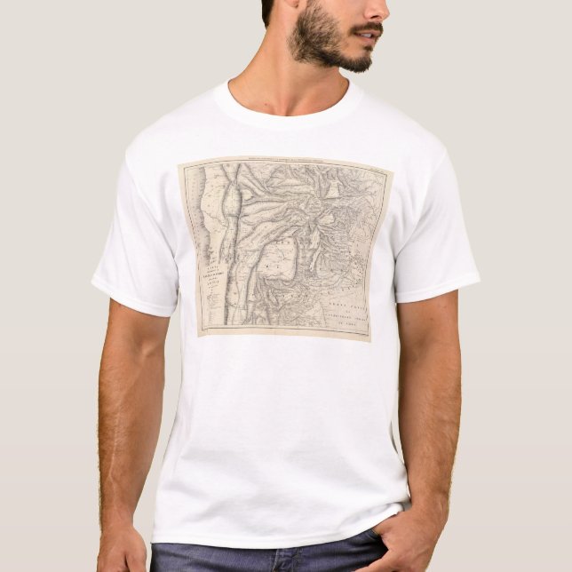 Carte landskap av Salta i Jujuy T Shirt (Framsida)