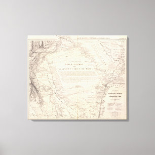 Carte landskap av Santiago del Estero Canvastryck