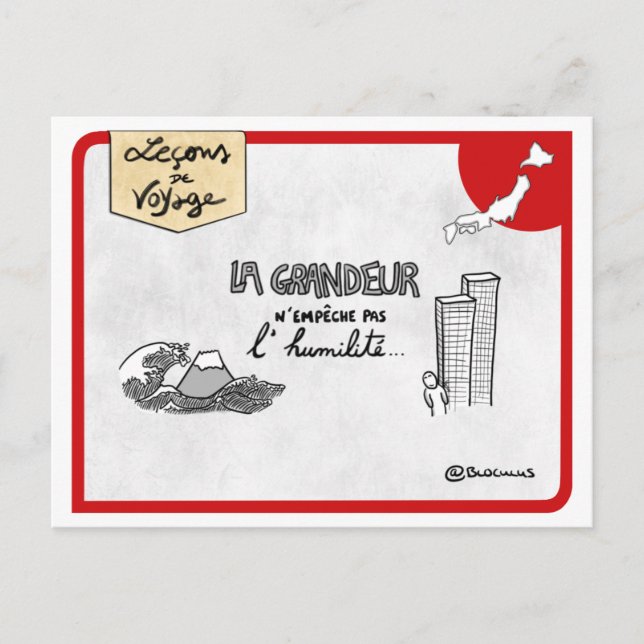 Carte Leçons de voyage : L'förödté à la japonaise Vykort (Framsida)