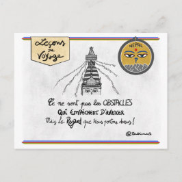 Carte leçons de voyage : Transformez vos-hinder Vykort