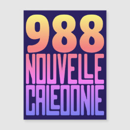 Carte magnétique Nouvelle-Calédonie 988