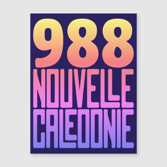 Carte magnétique Nouvelle-Calédonie 988 (Framsida)