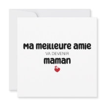 Carte ’Morsa meilleure amie va devenir maman’