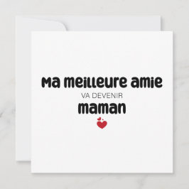 Carte ’Morsa meilleure amie va devenir maman’ Kort