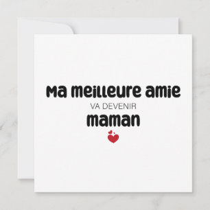Carte ’Morsa meilleure amie va devenir maman’ Kort
