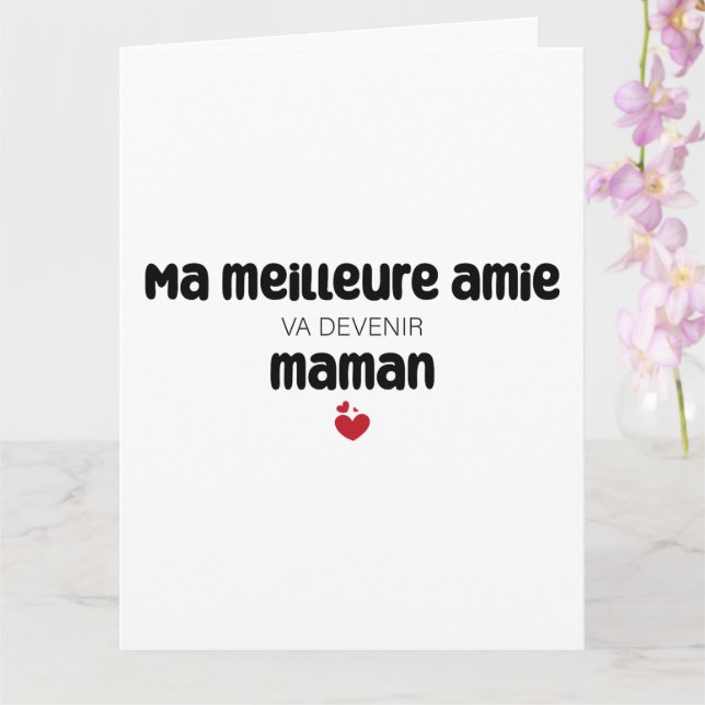 Carte ’Morsa meilleure amie va devenir maman’ Kort (Orkide)
