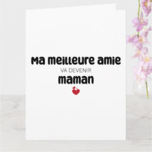 Carte ’Morsa meilleure amie va devenir maman’
