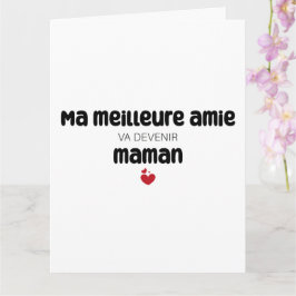 Carte ’Morsa meilleure amie va devenir maman’ Kort