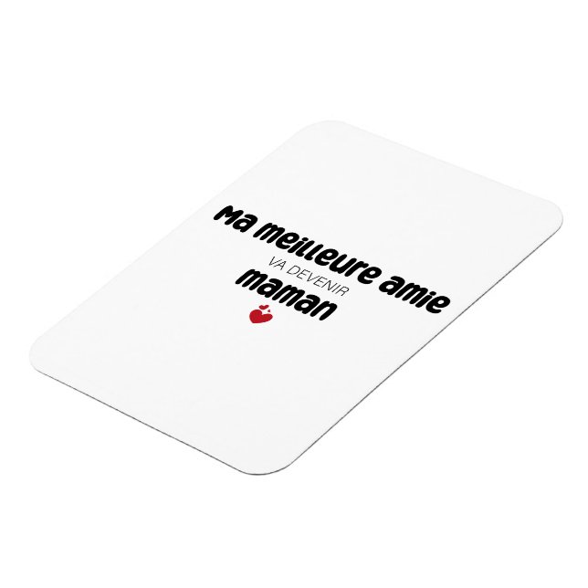 Carte ’Morsa meilleure amie va devenir maman’ Magnet (Vänstra Sidan)
