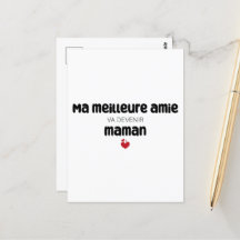 Carte ’Morsa meilleure amie va devenir maman’