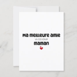 Carte ’Morsa meilleure amie va devenir maman’ Vykort